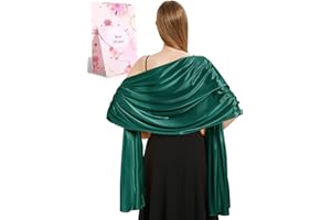 Xnova Stola damska odświętna chusta 200 x 70 cm, szyfonowy szal Shawl wielofunkcyjna chusta lekka, elegancka, ponadwymiarowa chusta na ramię, chusta szyfonowa do sukni wieczorowej