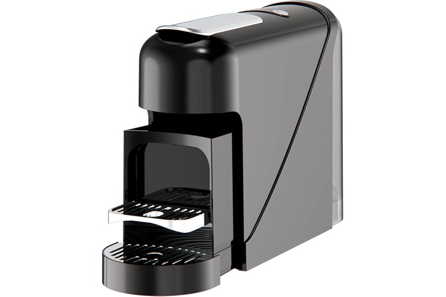 Espresso Coffee Machine 19 Bar 1400W Compatible Nespresso Capsules - 900ml Tank, Heating 40s, Stainless Steel, Espresso and Long, Automatic Shut-off (Black)3.6 out of 5 stars21