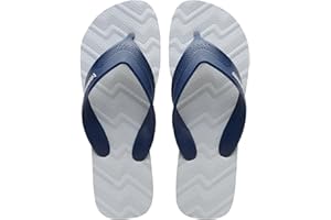 Havaianas - Track Waves, Chanclas Cómodas, Seguras y Duraderas, Tiras Anchas y Redondeadas y Suela Anatómica con Dibujo, Hombre