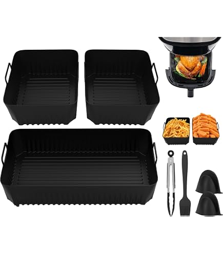 150 PCS Papier Cuisson Air Fryer Pour Ninja Flex Drawer AF500EU - Doublures Jetables Anti-Adhésives Pour Friteuse Sans Huile