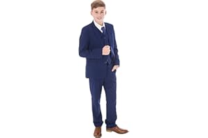 Vivaki Boys Light Grey Suit Formal Wedding Pageboy Party Prom 5pc Suit