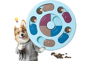 TRIGRAND Juguetes Interactivos para Perros- Intelligence Toy Dog Activity Juego de Estrategia Dog Activity, Entrenamiento IQ, Alivio Ansiedad,Juguetes para Perros Pequeños y Gatos,Azul