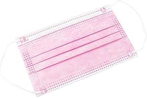 MARARDI Mascarillas Higiénicas Niños [Pack 30 Piezas] Homologadas [Rosa] Alta Filtración con Pinza Nasal Ajustables Plegables [No Reutilizables] Desechables 3 Capas