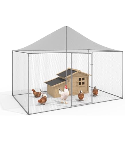 Enclos Animaux Jardin Enclos Métallique Redkid 12m² 3x4x2m - Pour Poules, Lapins Et Petits Animaux Enclos Métal Animaux