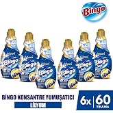 Bingo Soft Konsantre &Ccedil;amaşır Yumuşatıcısı Lilyum 1440 Ml X 6 Adet