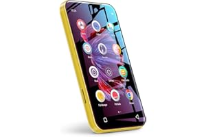 Lettore Mp3 WiFi con Bluetooth, Lettore Mp3 Mp4 Full Touch TIMMKOO 4.0", Lettore Musicale HiFi Portatile con Radio FM, Ebook, Browser (Giallo)