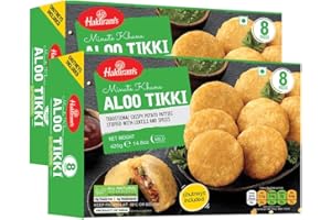 VEENAS Haldiram's Aloo Tikki | 420G | Potato Patties | 100% Fresh | Indian Origin - (Pack of 2)