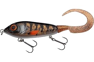 Abu Garcia Svartzonker McMy Tail Jerkbait - klares, schlagfestes ABS, umweltfreundlich beschwert, realistischer 3D-Effekt, entwickelt in Schweden für das Süß- und Salzwasserfischen, 17cm & 20cm Farben