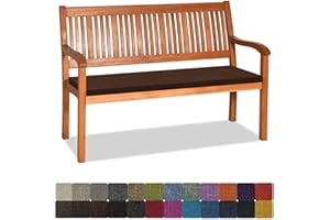 Orumrud Cuscino Per Panca da Giardino 120X30X5CM,Antiscivolo Lavabile Cuscino Sedile per Mobili da Interni/Esterni，Lungo Cuscino per Panche Da Giardino Balcone Loft Altalena Patio，Cammello