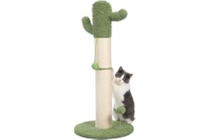 PAWZ Road Elegante tiragraffi grande con sfera H: 85 cm, bianco/verde