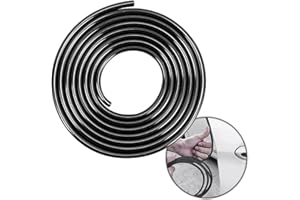QIULIFAN Car Door Edge Guards Protector Strips 32Ft Universal Car Decorative Strips U Shape Car Door Protector for Cars, Trucks, SUVs (10M Black)