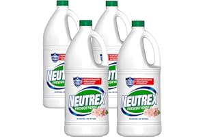 PoliChollo Neutrex Lejía Frescor Verde 1900 ml - Pack Ahorro de 4 - Desinfectante Potente con Aroma Fresco, Ideal para Ropa y Limpieza del Hogar, Eficaz contra Manchas y Bacterias