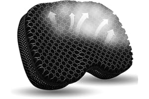 NEW-Vi Anti-Slip Kayak Seat Cushion - Waterproof Thicken Gel Boat Kayak Canoe Rowing Stadium Pad for Sit in Kayak Chair Kayak Accessories Equipment Gear for Fishing Kayak,Black