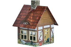 CROTTENDORFER RÄUCHERKERZEN Crottendorfer metalowe domki z uchwytem na kadzidełka, różne wzory (domek wiejski).