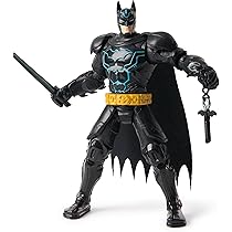 DC Metal Force Batman Action Figure 30 Cm Con Mantello In Tessuto E 8 Punti Di Movimento - Regalo Per Bambini 4+