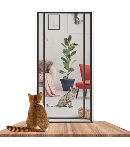 Katzentür Netz 90x220cm | Haustier-Schutztür Mit Reißverschluss