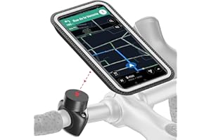 SHAPEHEART innovation française, Support telephone vélo magnétique Pro avec pochette détachable imperméable. Porte téléphone vélo électrique. Support telephone vélo, trottinette, VTT.. Accessoire vélo