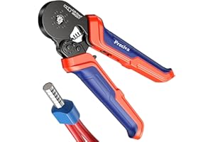 Crimpzange für Aderendhülsen, Preciva Achtseitige Crimpzange 0,25–10 mm² Aderendhülsenzange selbsteinstellend Krimpzange Crimpzangen Crimp Zange Presszange für Heimwerker und Heimgebrauch