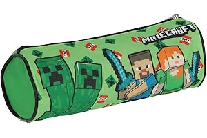 ILS I LOVE SHOPPING Porte-stylo sac scolaire et maternelle pour enfants 21 x 7 x 6 cm, Pour Minecraft, trousse