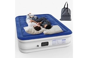Luxchoice Cama Inflable con Bomba Incorporada ColchóN Hinchable Cama de Aire CóModa Y Autoinchable para Invitados En El Viajes Camping O En Casa