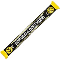 Borussia Dortmund Herren Bvb-schal Schwarz Schal, Schwarz, Einheitsgröße EU