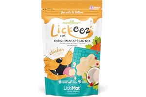 SUPERNATURE PET Supernature Lickeez Cat Enrichment Chicken Spread Mix for Cats 100g | Perfect for Lick Mats, Boredom Busting Treat, Premium Chicken, No Added Preservatives | Manufactured in the UK