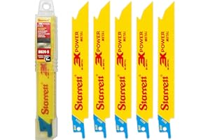 Starrett Bi-metalowe brzeszczoty do piły szablastej, 5 sztuk B624-5