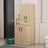 deryadekor PALMİRO &Ccedil;AMAŞIR MAKİNESİ DOLAP TAKIMI-MEŞE