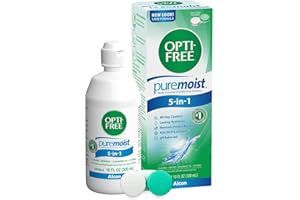 OPTI-FREE Puremoist Multi-Purpose Disinfecting Solution with Lens Case, 10-Ounces
