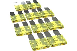 AUPROTEC Fusibles à Lames Mini 2A - 30A fusible enfichable d'automobile Choix: 20A ampère Jaune, 10 pièces