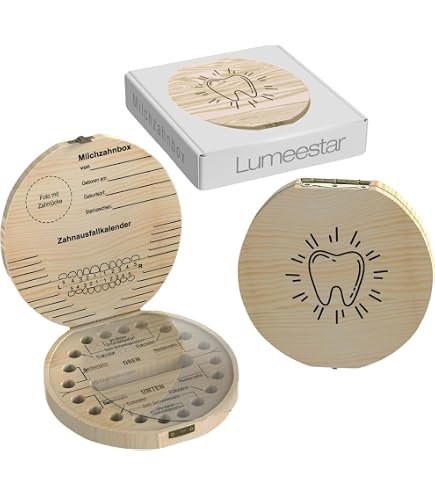 Milchzahndose Mit Zahnfee Set – Bunte Motive, 2 Münzen, Lupe & Brief | Personalisierbare Zahnbox Für Jungen Und Mädchen