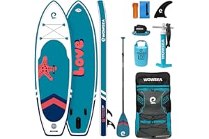 WOWSEA K1 Tavola Gonfiabile da Stand Up Paddle, Durevole e Stabile Bambini Tavola Gonfiabile per SUP, Piacevole Tavola da Paddle, Buona Scelta per l'insegnamento Acquatico e Ricreazione