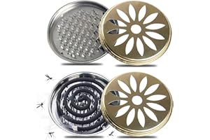 DREAMARK 2 Pièces Support Bobine Moustique,Matériaux écologiques recyclés Supports en Spirale de Moustiques,Anti-moustiquepour Maison Jardin Camping Salle de Bain Centre Commercial