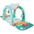 Fisher-Price 4-in-1 Ocean Activity Centre with Different Ways to Play as Baby Grows with Songs, Sounds, Phrases, Lights, Colours and Textures, Suitable from Birth