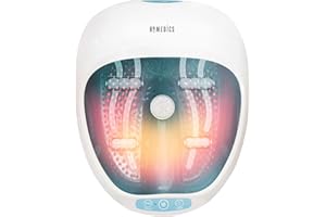 Homedics Bañera Spa masajeador para Pies 4 en 1, Hidromasaje para pies, Terapia Magnética, Vibración y Calor, Accesorios pedicura