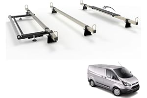 Autorack Products TITAN 40-40 Construction Grade Van Roof Rack 3 bars - For FORD TRANSIT CUSTOM - with rear roller