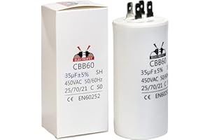 FITWISH CBB60 Condensateur de moteur 450 V CA 35 uF