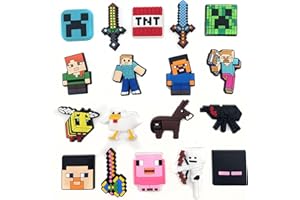 YFJSML 18pcs Shoe Charms, Adornos para Zapatos, Pins para Crocs, PVC Encantos Cristal Clog, Decoración de Zapatos para Decoración de Sandalias de Zuecos para Regalos de Niños Fiesta Cumpleaños