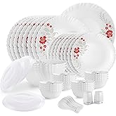 57% Off CELLO Scarlet Bliss Dazzle Series Dinner Set of 49 Pieces for ₹2255 (MRP ₹5199)