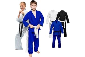 Agile Dragon Kids Brazilian JIU Jitsu GI for Boys and Girls IBJJF Legal BJJ Lightweight Soft Preshrunk Grappling Children