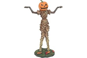 Department 56 Village Collection Accessories Halloween-Vogelscheuche, Kürbis-Figur, 15,2 cm, Mehrfarbig