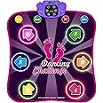 INSTOY Light Up Dance Mat for Girls：Dance Toys for 4 5 6 7 8 9 10 Year Old Girl Gifts - Music Dancing Game Pad with 5 Game Modes & Wireless Bluetooth - Birthday Gifts for Girls Boys Age 3-10