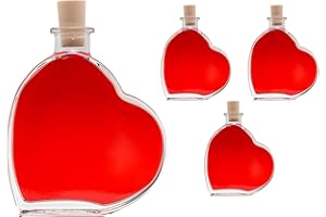 SLKFACTORY 3 pièce 200ml, bouteilles cardiaques, des bouteilles en verre vides, bouteilles de coeur avec du liège, de même le remplissage, les bouteilles 0.2l litres de boissons alcoolisées, bouteilles d'alcool, des bouteilles de vinaigre, bouteilles d'huile, h