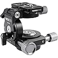VERTECFOTO Geared Tripod Head: Minimized Backlash; Smooth & Light Micro Adjustment; Quick & Easy Swivelling with Friction Damping ; Rugged & Compact for Traveling Light.