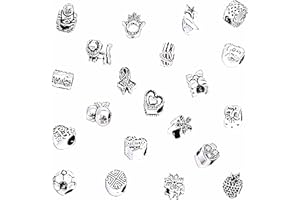 RKC DIVINE DESIGN BY RKC JEWELZ LONDON 100 Pcs - Silver Tibetan Charms Beads Spacers For Girls Women's CHARM BRACELETS Necklaces | Birthday Presents Gifts | Jewellery Making | 100 Designs - No Repeats | No Nickel | Beautiful