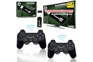 KINMRIS - Game stick console retrò 4K M8, console con videogiochi, compatibile con HDMI (M8 64 GB, 20.000 giochi)