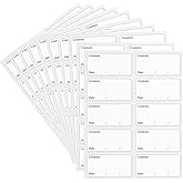 Freezer Labels, Pack of 200, Easy to Peel, Food Label Stickers for Food Storage Boxes, Jars, Waterproof, Leaves No Sticky Res