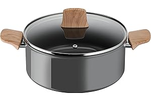 Tefal Renew Faitout 24 cm, Revêtement antiadhésif céramique, Eco-conçue, Recyclée, Cuisson saine, Thermo-Signal, Ustensile sûr, Fabriqué en France, Tous feux dont induction C4254613