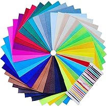 Feltro Rigido 2mm Per Artigianato - 8 Fogli 20x30cm Per Progetti Fai Da Te E Cucito (Bianco)