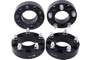 VLAOSCHI Black Forged 5x135 Hubcentric Wheel Spacers 1.5 Inch with 14x2 Studs Compatible with Ford Lin-coln 5 Lug for 1997-2003 F150 | 1997-2002 Expedition | 1998-2002 Navigator - Pack of 4